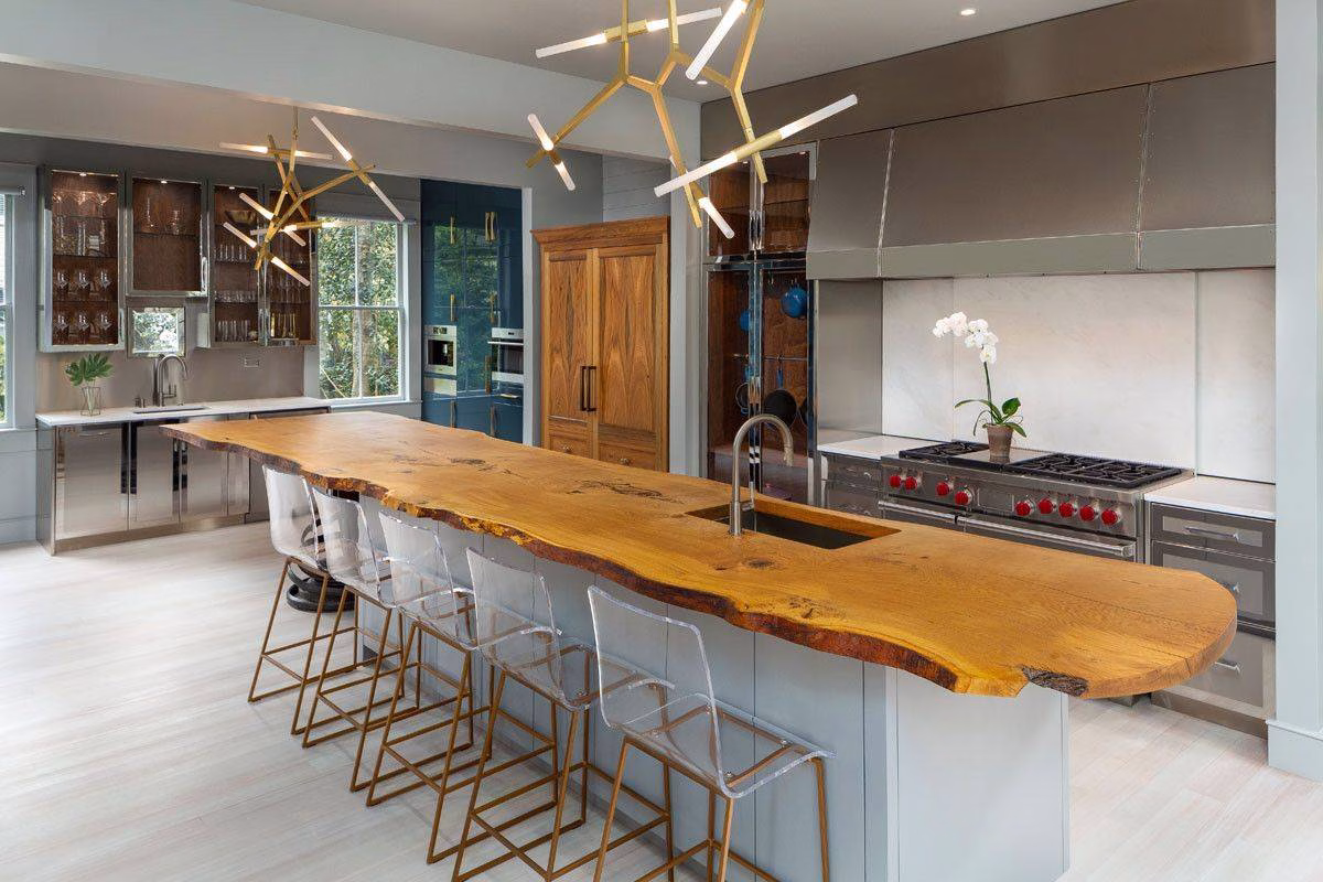 Custom Live edge Kitchen Countertops by WoodLab of New York