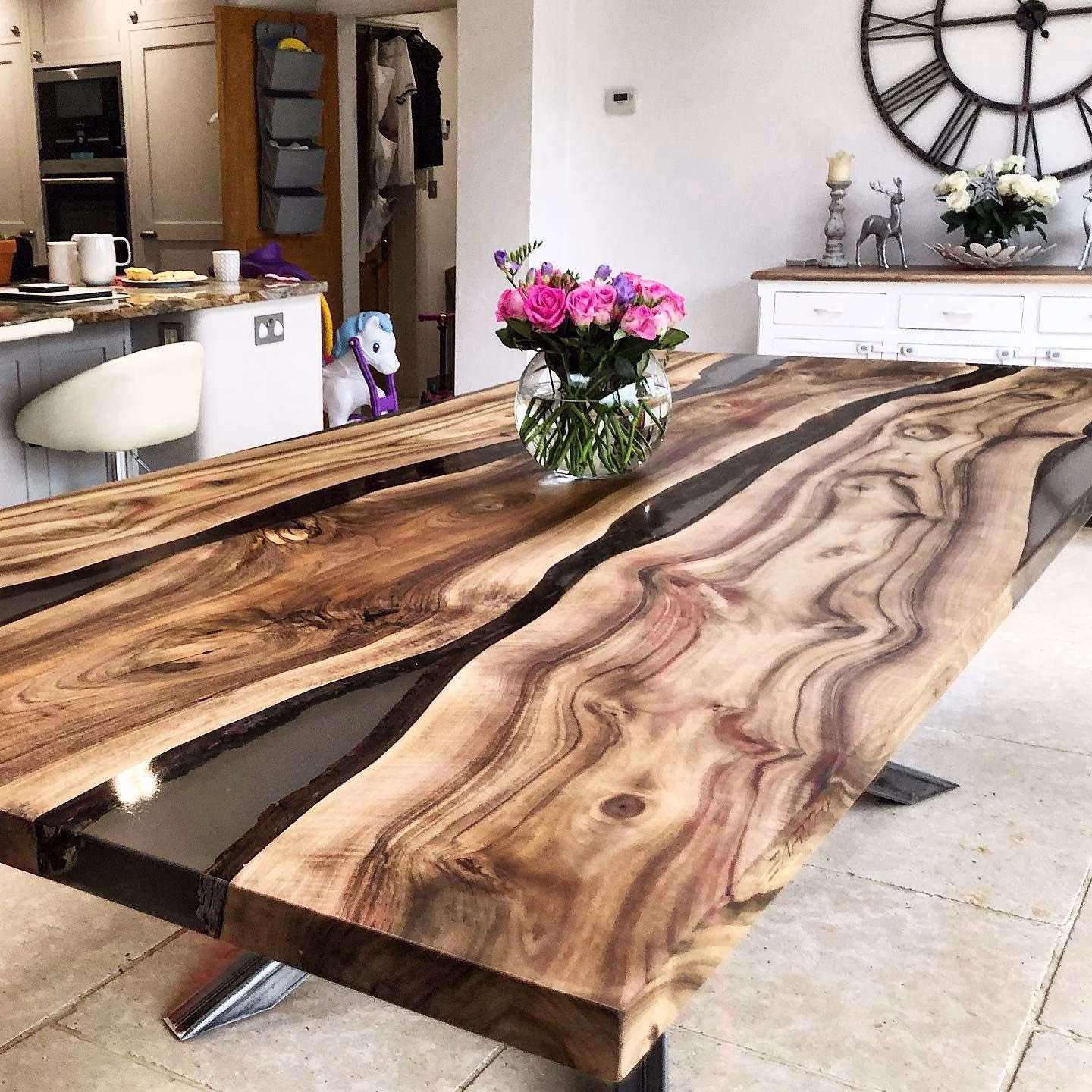 Custom Live Edge Dining Room Table Custom Live Edge Tables by WoodLab of New York